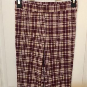 F21 Plaid Flare Pants